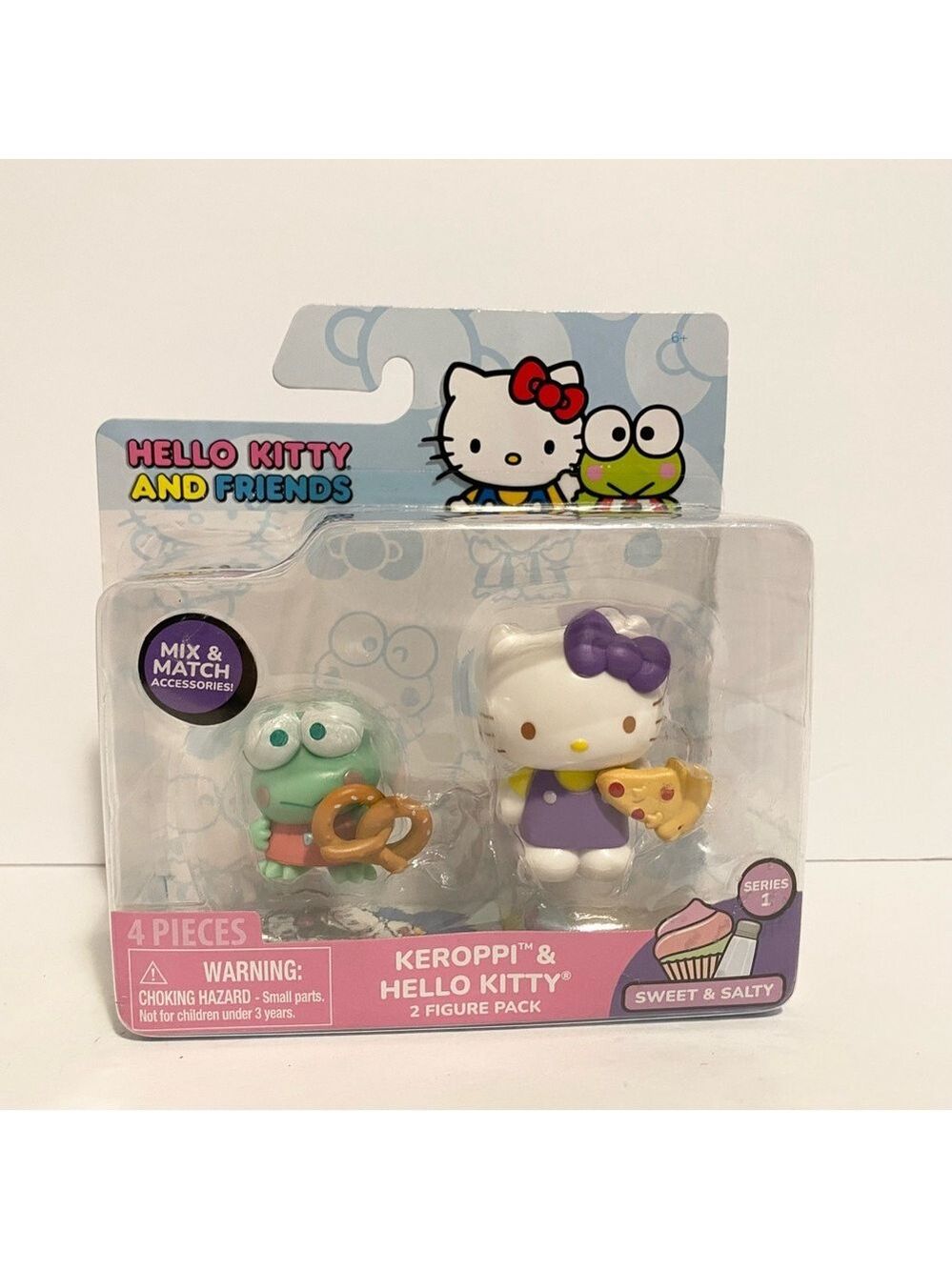 Hello Kitty & Keroppi 2 Figure Pack Series 1 Sweet Salty Sanrio NEW Sealed Gift